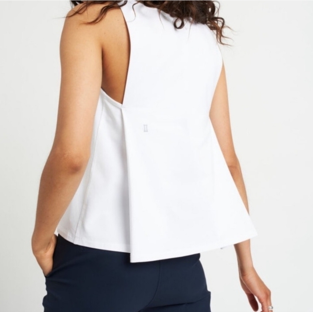 KIT & ACE Pima Cotton Sleeveless Bike To Work Top Wrap Flow Back